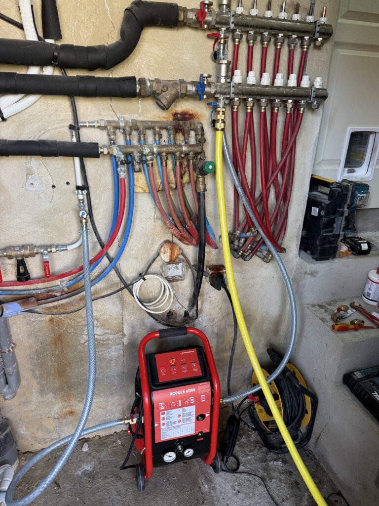 Mise en place machine de desembouage