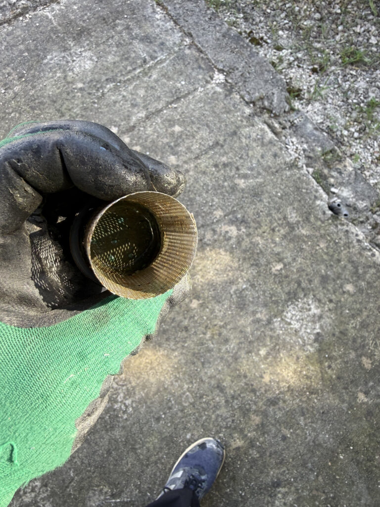 Tamis après nettoyage